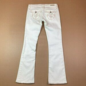 Rock Revival White Flare Jeans 26